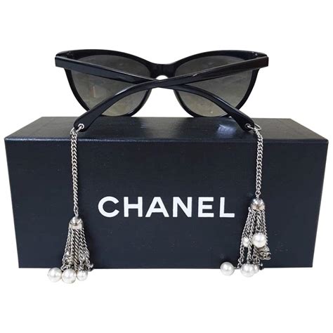 chanel pearl chain sunglasses|Chanel sunglasses online shop.